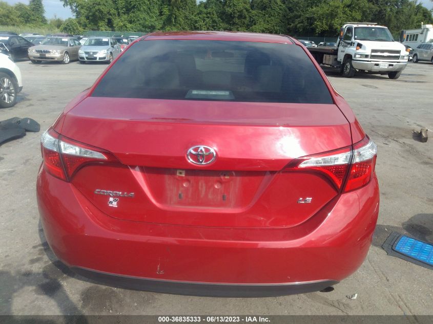 2016 TOYOTA COROLLA L/LE/S/S PLUS/LE PLUS - 2T1BURHEXGC581427