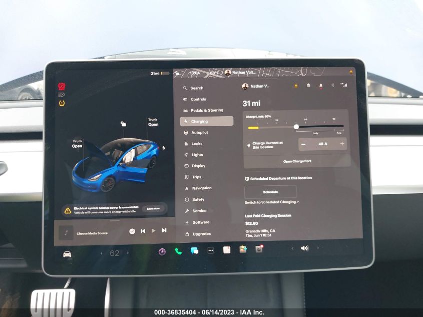 2023 TESLA MODEL 3 - 5YJ3E1EC6PF564478