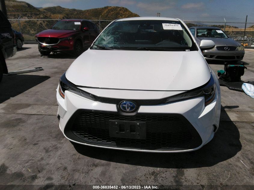 2022 TOYOTA COROLLA HYBRID LE - JTDEAMDE7N3007825