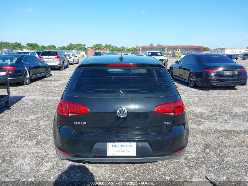 2015 VOLKSWAGEN GOLF TDI - 3VW2A7AU2FM053365