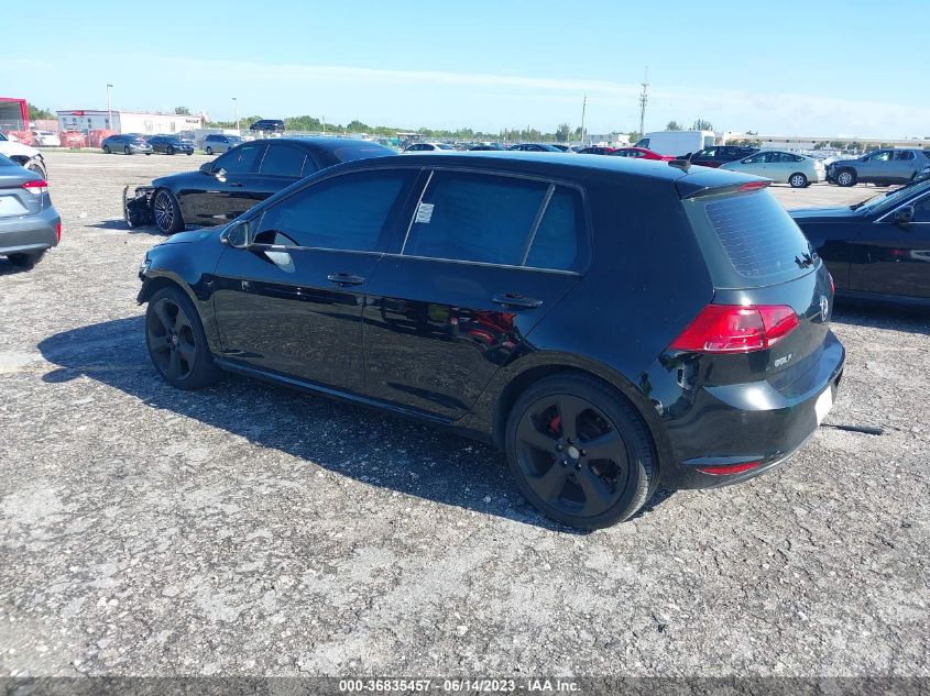 2015 VOLKSWAGEN GOLF TDI - 3VW2A7AU2FM053365