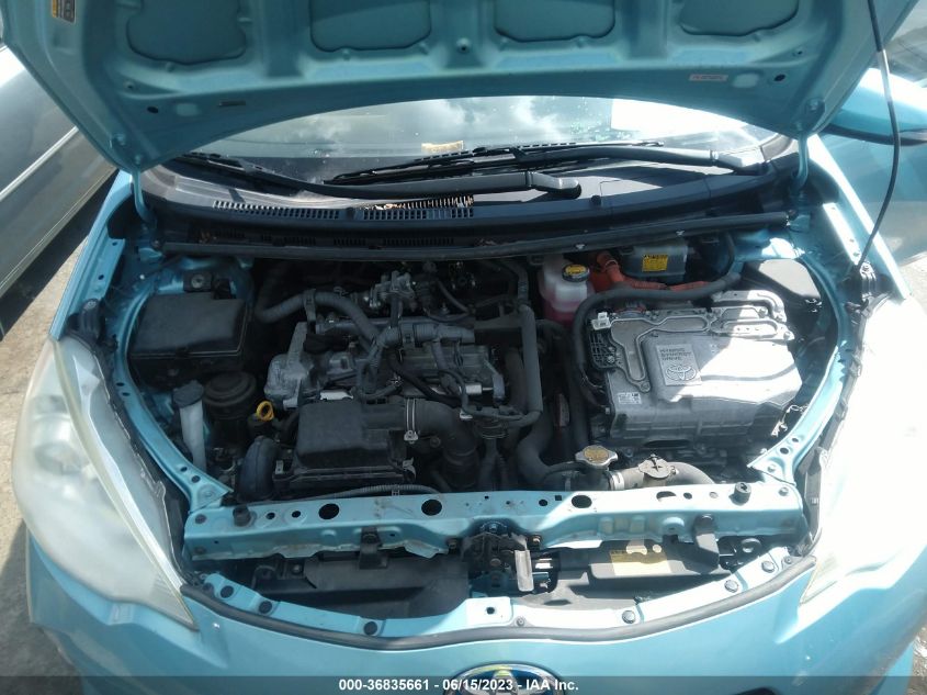2013 TOYOTA PRIUS C ONE/TWO/THREE/FOUR - JTDKDTB33D1040031