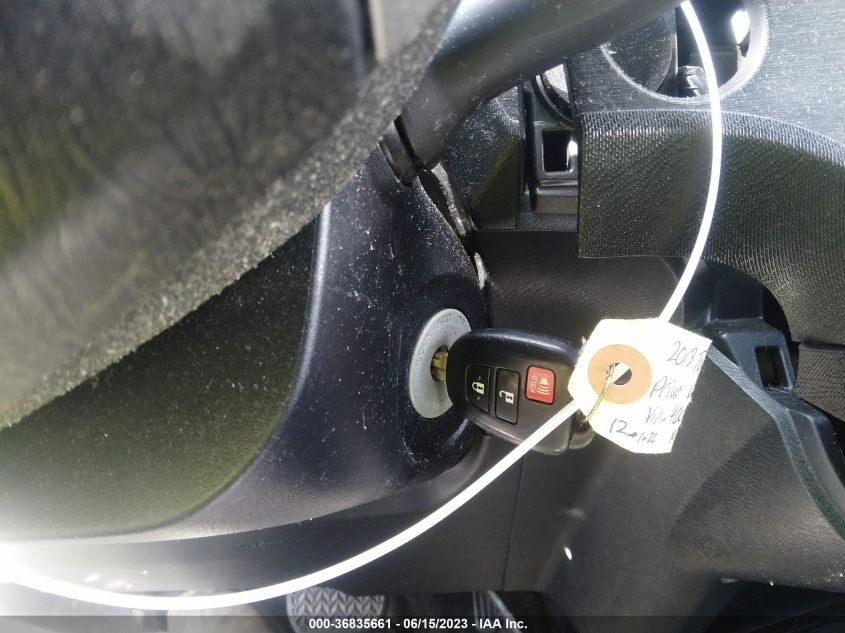 2013 TOYOTA PRIUS C ONE/TWO/THREE/FOUR - JTDKDTB33D1040031