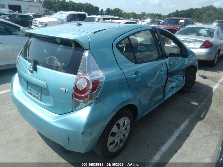 2013 TOYOTA PRIUS C ONE/TWO/THREE/FOUR - JTDKDTB33D1040031