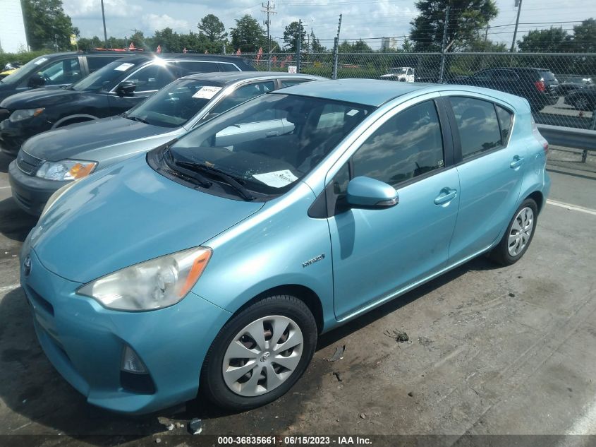2013 TOYOTA PRIUS C ONE/TWO/THREE/FOUR - JTDKDTB33D1040031