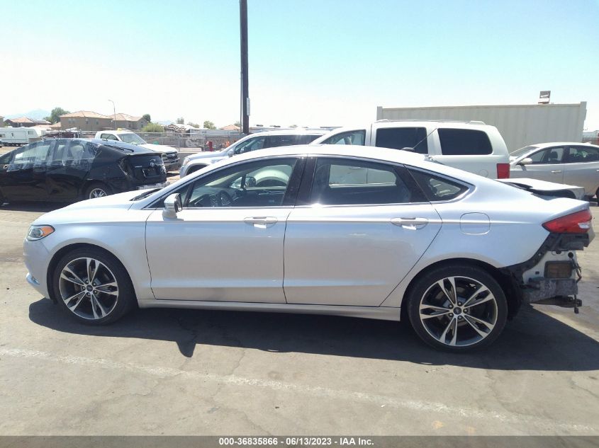 2017 FORD FUSION TITANIUM/PLATINUM - 3FA6P0K96HR155395