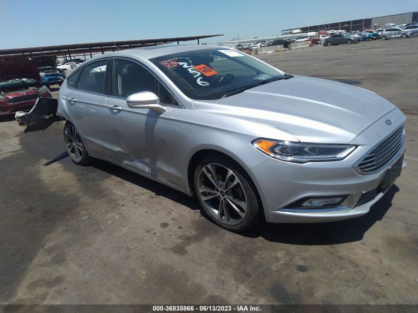 2017 FORD FUSION TITANIUM/PLATINUM - 3FA6P0K96HR155395