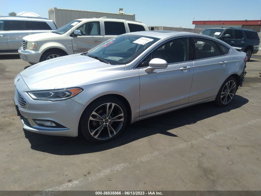 2017 FORD FUSION TITANIUM/PLATINUM - 3FA6P0K96HR155395