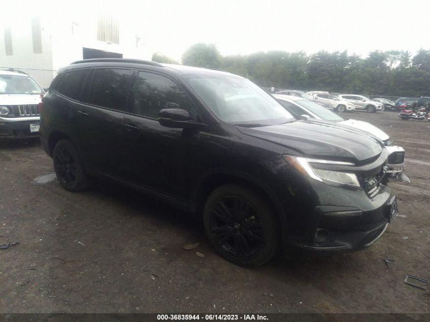 5FNYF6H70NB000224 HONDA PILOT BLACK EDITION 2022