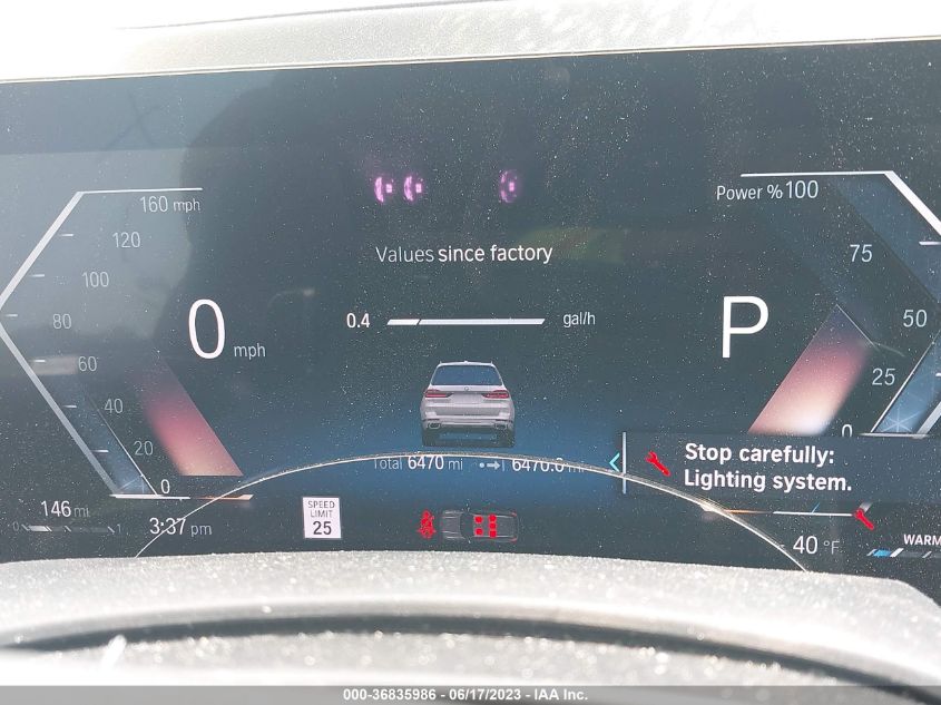 2023 BMW X7 XDRIVE40I - 5UX23EM02P9P76156