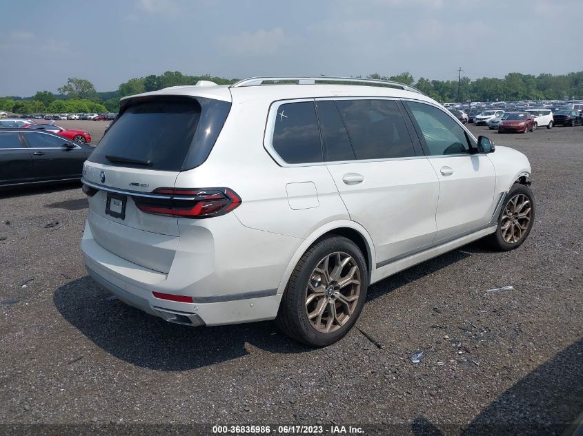 2023 BMW X7 XDRIVE40I - 5UX23EM02P9P76156