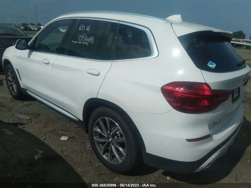 2019 BMW X3 XDRIVE30I - 5UXTR9C50KLP97249