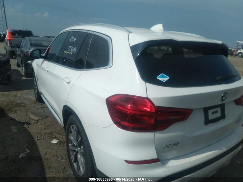 2019 BMW X3 XDRIVE30I - 5UXTR9C50KLP97249