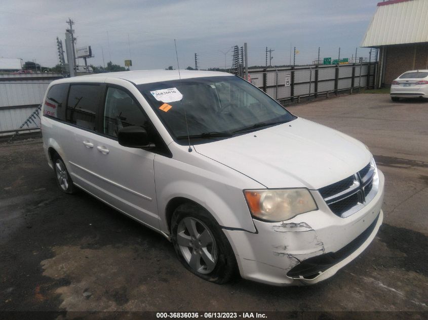 2013 DODGE GRAND CARAVAN SE - 2C4RDGBG9DR727700