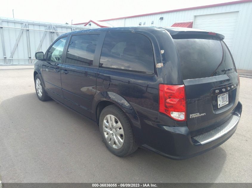 2016 DODGE GRAND CARAVAN SE - 2C4RDGBG3GR114962