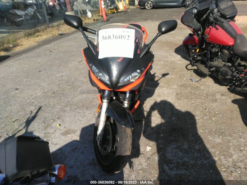 2006 YAMAHA FZ6 S JYARJ08EX6A006584