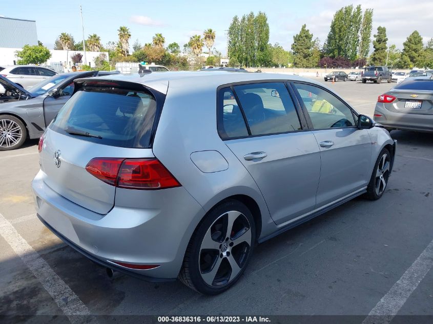 2015 VOLKSWAGEN GOLF GTI SE - 3VW4T7AU6FM007489