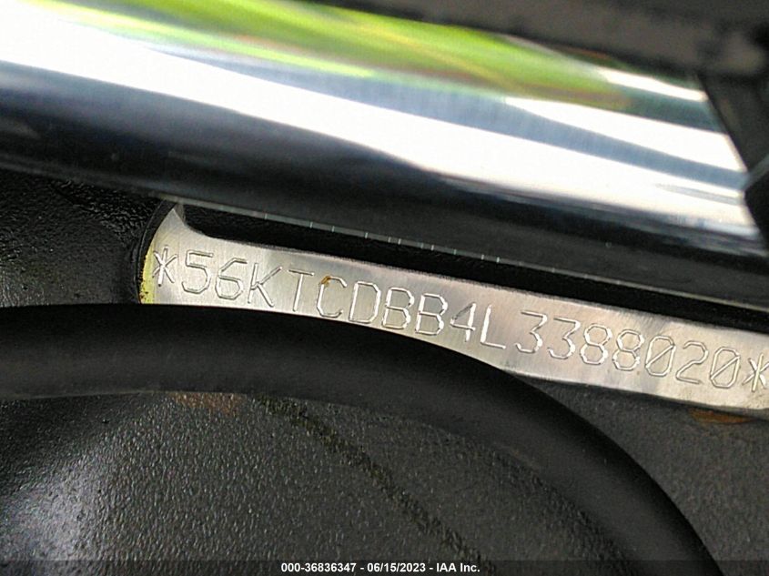 2020 INDIAN MOTORCYCLE CO. CHIEFTAIN DARK HORSE - 56KTCDBB4L3388020