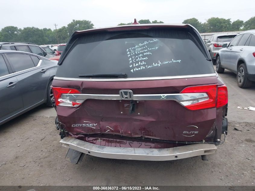 2018 HONDA ODYSSEY ELITE - 5FNRL6H94JB106586