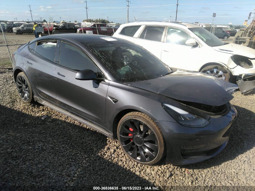 5YJ3E1EC8PF465449 Tesla Model 3 PERFORMANCE