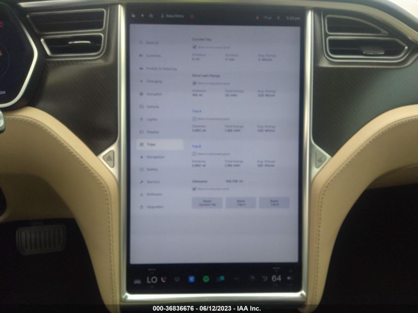 2014 TESLA MODEL S 60 KWH BATTERY/P85 - 5YJSA1H19EFT56394