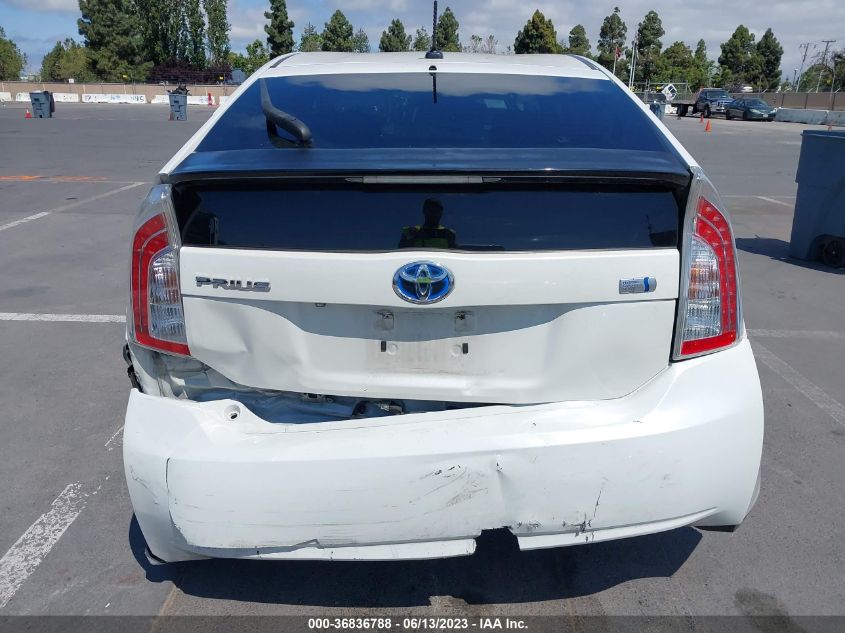 2013 TOYOTA PRIUS ONE/TWO/THREE/FOUR/FIVE - JTDKN3DU4D0341741