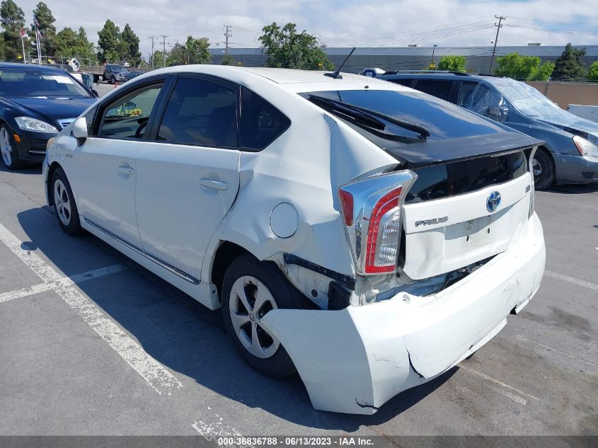2013 TOYOTA PRIUS ONE/TWO/THREE/FOUR/FIVE - JTDKN3DU4D0341741