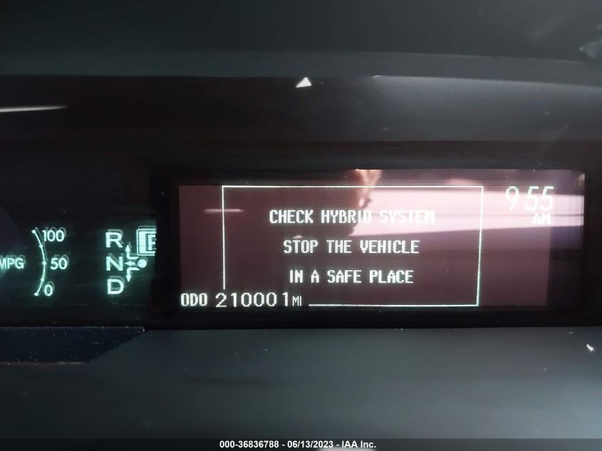 2013 TOYOTA PRIUS ONE/TWO/THREE/FOUR/FIVE - JTDKN3DU4D0341741