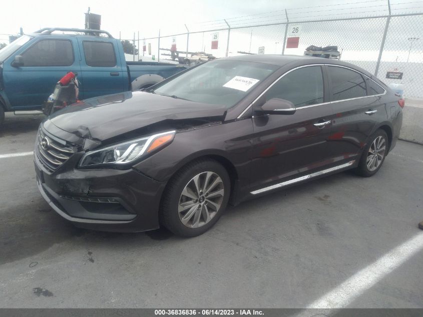 2015 HYUNDAI SONATA 2.4L SPORT - 5NPE34AF9FH117157