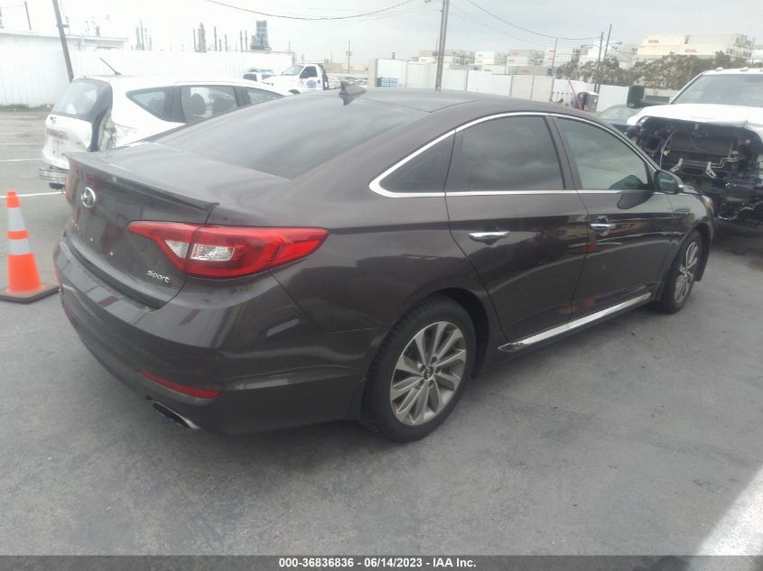 2015 HYUNDAI SONATA 2.4L SPORT - 5NPE34AF9FH117157