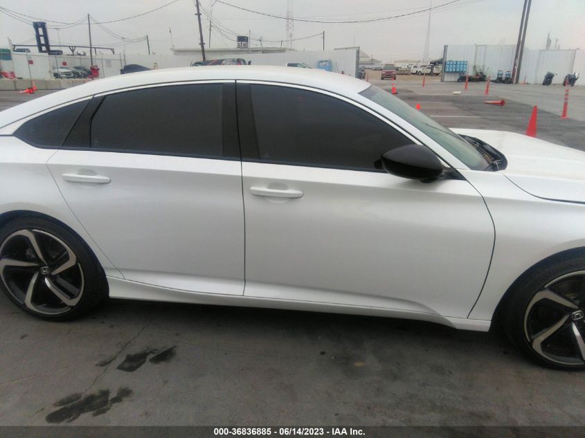 2021 HONDA ACCORD SEDAN SPORT - 1HGCV1F39MA040312