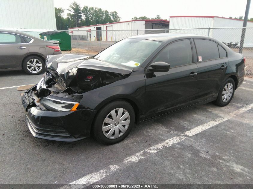 2015 VOLKSWAGEN JETTA SEDAN 2.0L S - 3VW2K7AJ9FM335845
