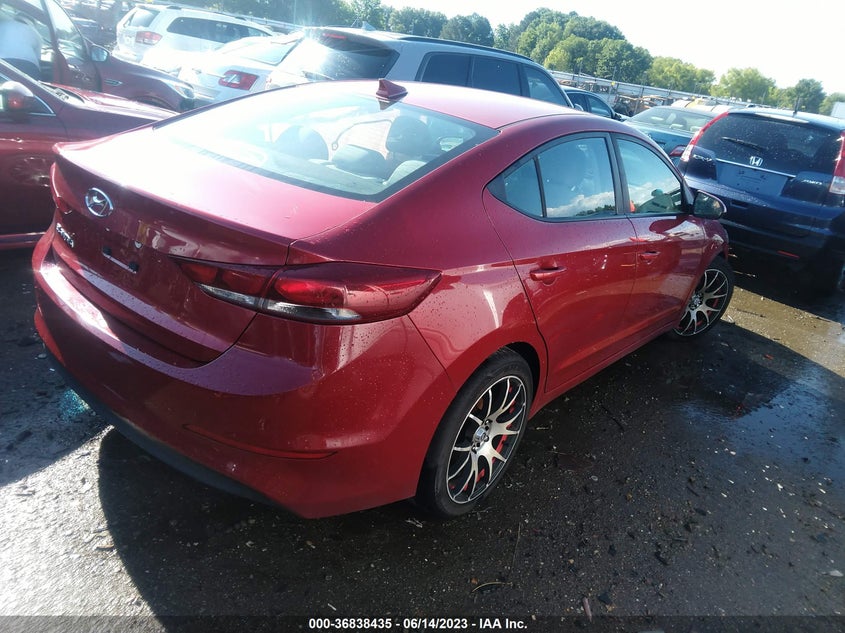 VIN 5NPD84LF3JH230167 2018 HYUNDAI ELANTRA SEL
