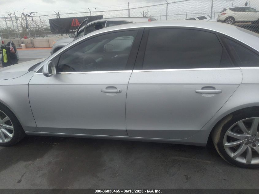 2013 AUDI A4 PREMIUM PLUS - WAUFFAFL7DN003628