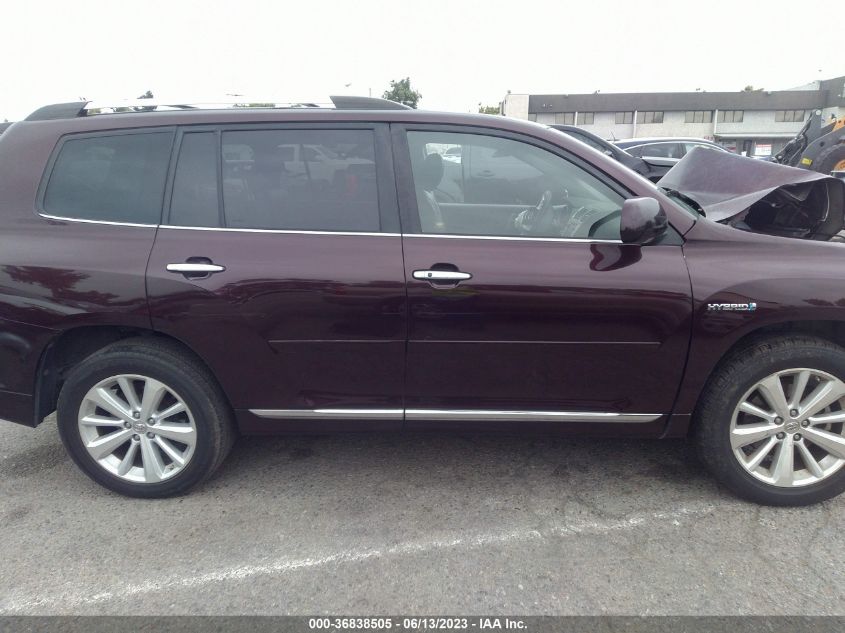2013 TOYOTA HIGHLANDER HYBRID LIMITED V6 JTEDC3EH9D2011500