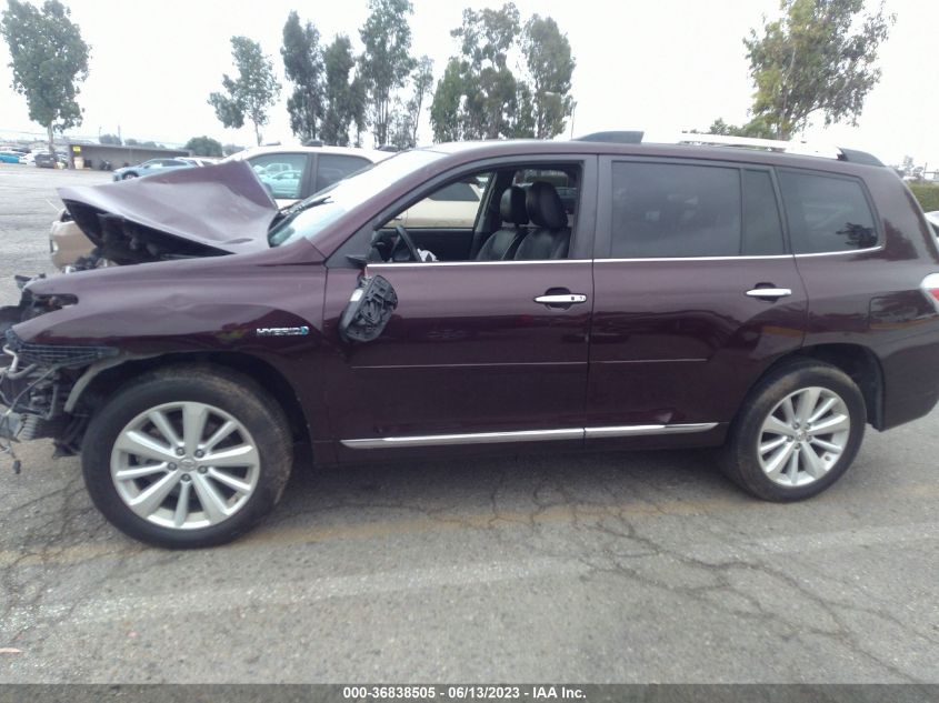 2013 TOYOTA HIGHLANDER HYBRID LIMITED V6 JTEDC3EH9D2011500