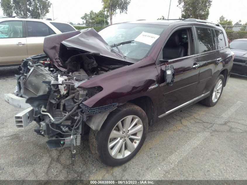 2013 TOYOTA HIGHLANDER HYBRID LIMITED V6 JTEDC3EH9D2011500