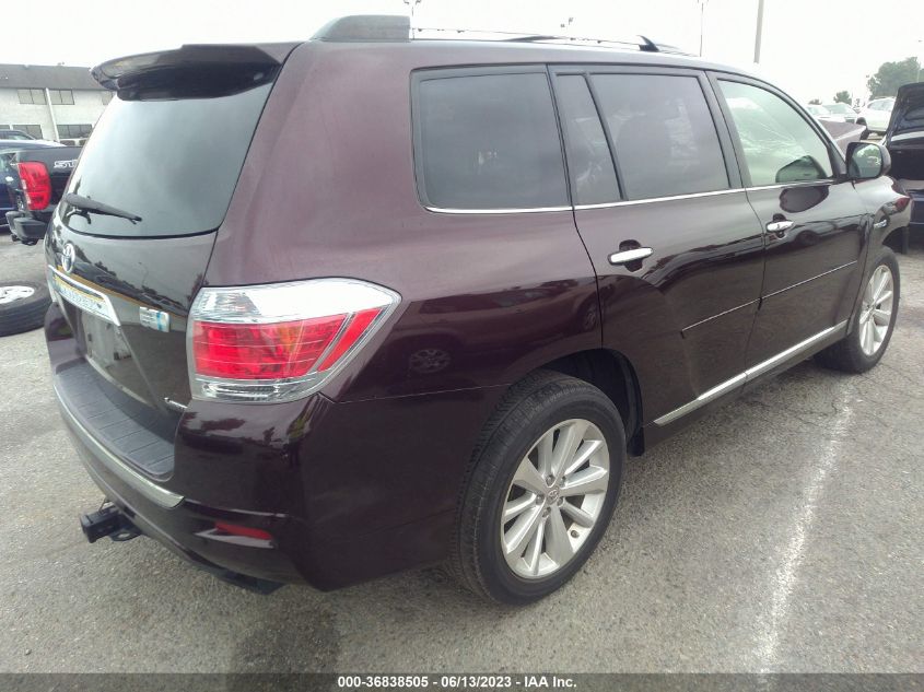 2013 TOYOTA HIGHLANDER HYBRID LIMITED V6 JTEDC3EH9D2011500