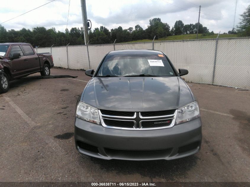 2013 DODGE AVENGER SE - 1C3CDZAB4DN619400