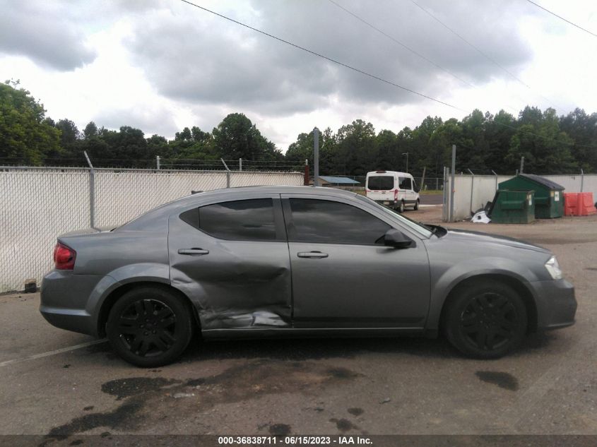 2013 DODGE AVENGER SE - 1C3CDZAB4DN619400