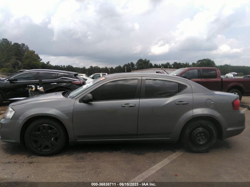 2013 DODGE AVENGER SE - 1C3CDZAB4DN619400