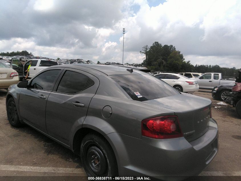 2013 DODGE AVENGER SE - 1C3CDZAB4DN619400