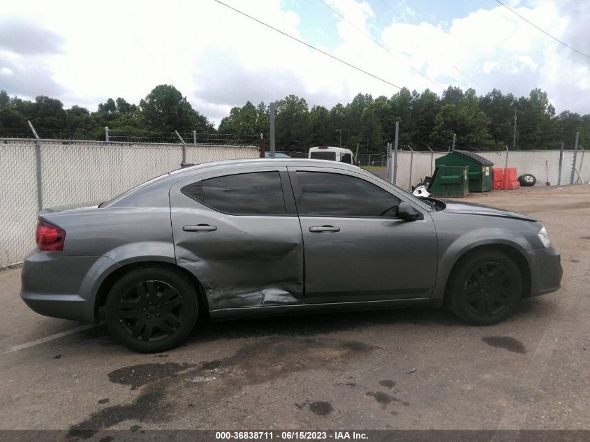 2013 DODGE AVENGER SE - 1C3CDZAB4DN619400