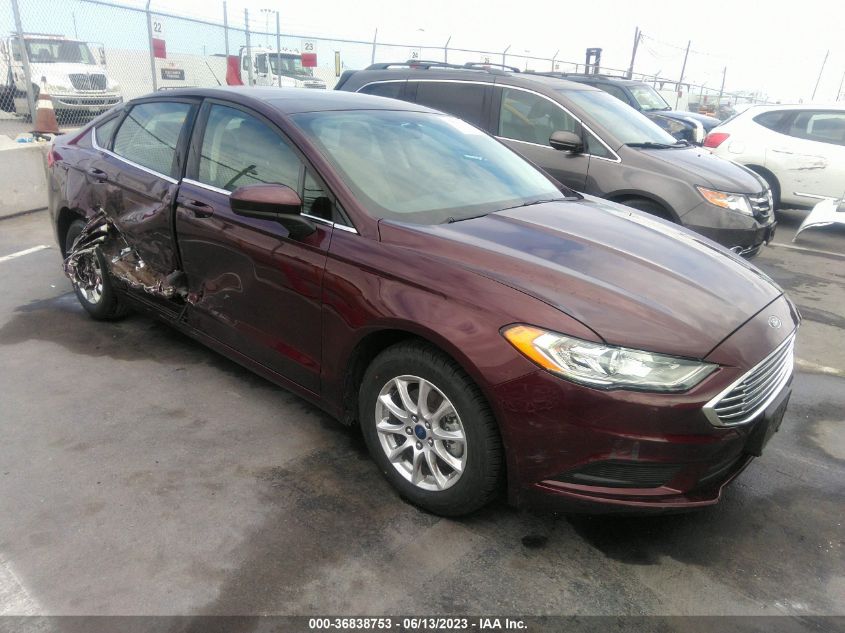 2017 FORD FUSION S - 3FA6P0G77HR299349