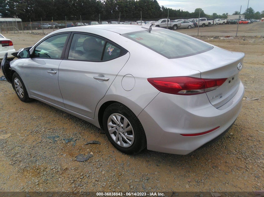 VIN 5NPD74LF7HH210842 2017 HYUNDAI ELANTRA SE