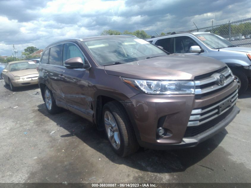 2019 TOYOTA HIGHLANDER LIMITED - 5TDDZRFH5KS946782