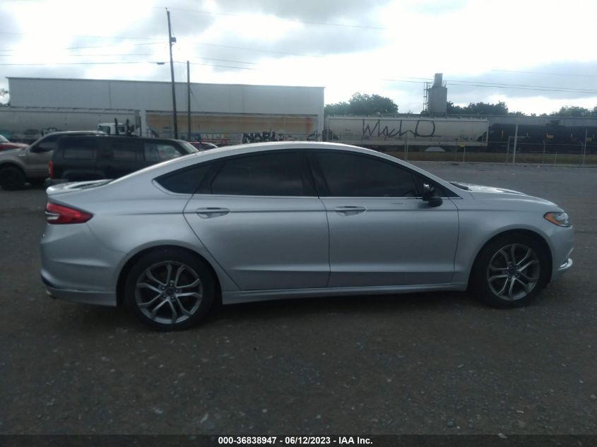 2017 FORD FUSION SE - 3FA6P0HD6HR226526