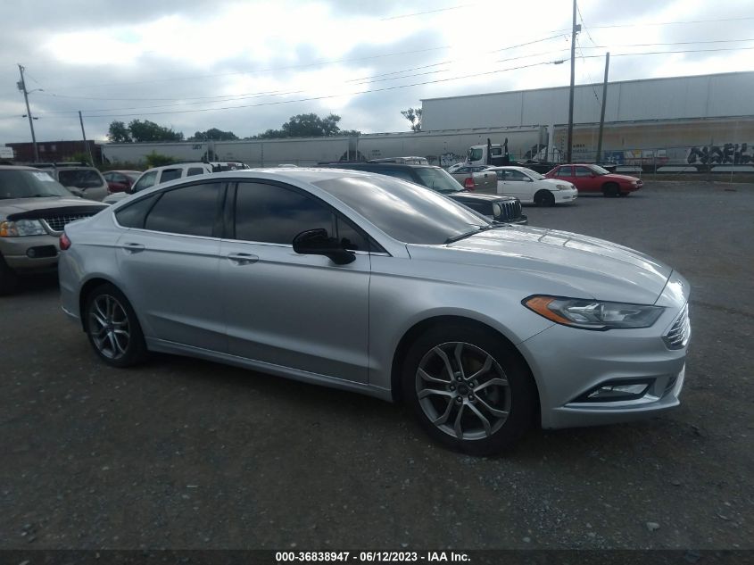 2017 FORD FUSION SE - 3FA6P0HD6HR226526