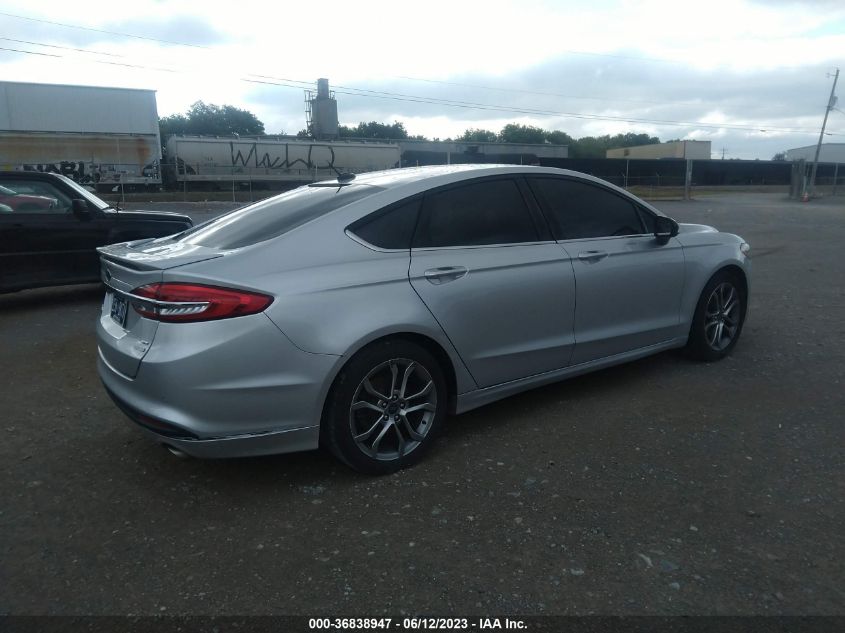 2017 FORD FUSION SE - 3FA6P0HD6HR226526