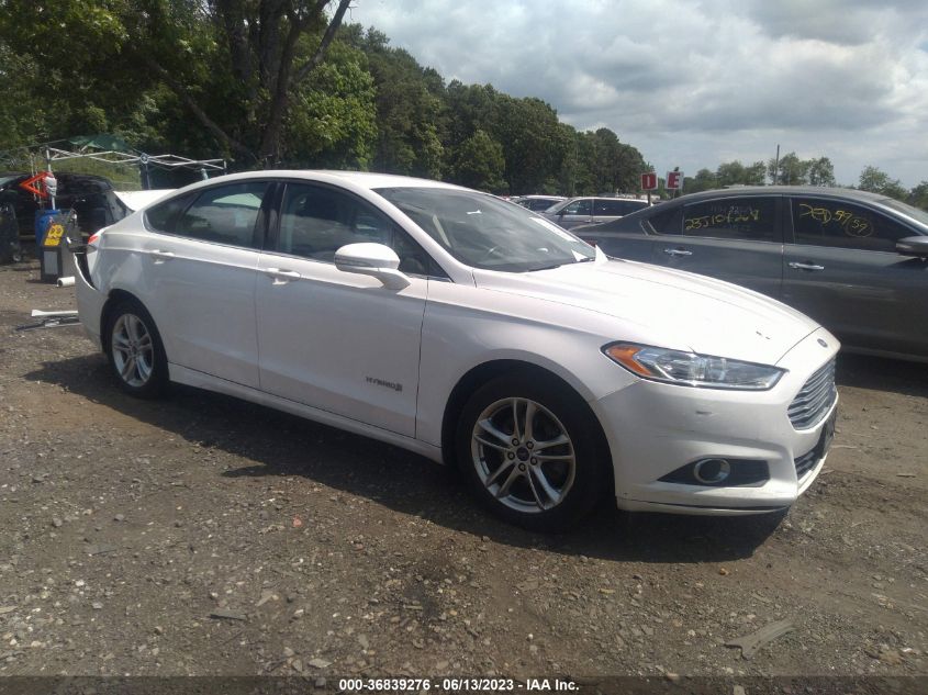 2016 FORD FUSION SE HYBRID - 3FA6P0LU0GR178561